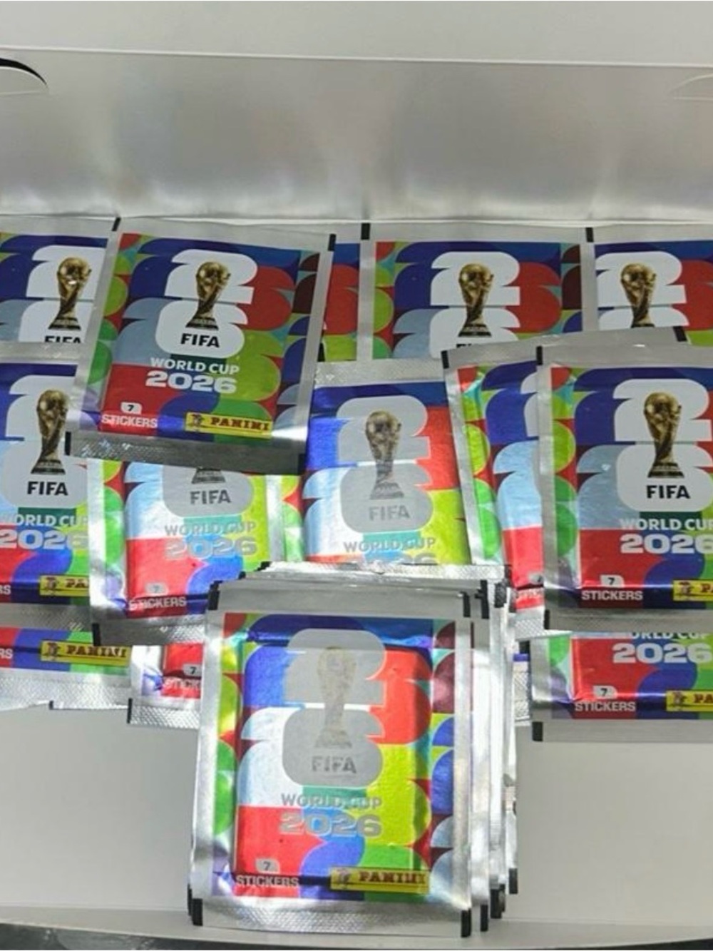 10 Packs Panini FIFA World Cup 2026 SEALED Sticker 7 Stickers Per Pack